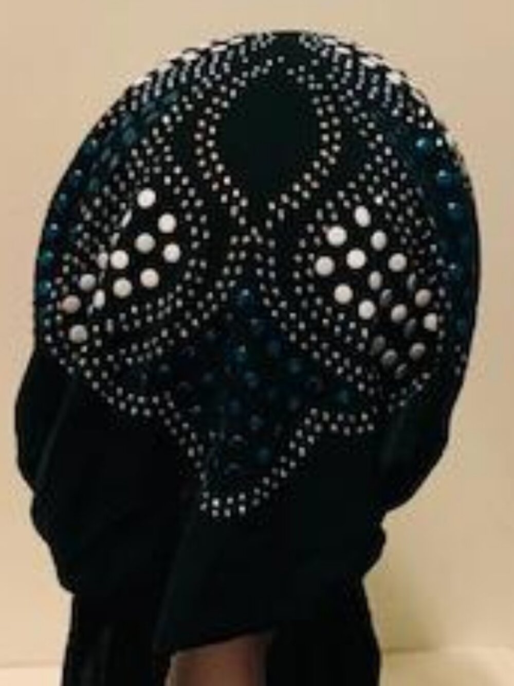 Dark Green Chemo Stud Fashion Cap Slip On Bonnet Hijab Undercap #8